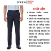 Quần Tây Nam Owen QST242417 Màu đen sần dáng ôm slim fit cạp tăng đơ chất liệu nano