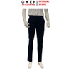 Quần Tây Nam Owen QST262075 Xanh Tím Than Kẻ Slim Fit Cạp Tăng Đơ chất liệu poly rayon spandex