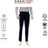 Quần Tây Nam Owen QST262077 Đen Kẻ Slim Fit Cạp Tăng Đơ
