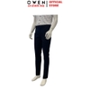 Quần Tây Nam Owen QST262077 Đen Kẻ Slim Fit Cạp Tăng Đơ