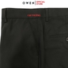 Quần tây Nam Owen QTJ257125 màu đen dáng suông J-Form chất liệu polyester