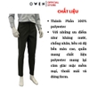 Quần tây Nam Owen QG257112 màu xám đậm dáng suông thể thao S-form chất liệu Conjugated polyester