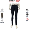 Quần tây Nam Owen QST252482 màu xanh tím than dáng ôm slim fit cạp tăng đơ chất liệu polyester spandex
