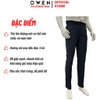 Quần tây Nam Owen QST252482 màu xanh tím than dáng ôm slim fit cạp tăng đơ chất liệu polyester spandex