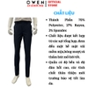 Quần tây Nam Owen QST252482 màu xanh tím than dáng ôm slim fit cạp tăng đơ chất liệu polyester spandex