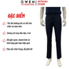 Quần tây Nam Owen QRT257150 màu xanh tím than dáng suông regular fit cạp tăng đơ chất liệu polyester