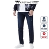 Quần Jean Nam Aristino Quần Bò Nam AJN01501 Màu Xanh CHàm Đậm Dáng SLim FIt Chất Liệu Cotton