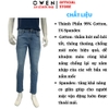 Quần Jean Nam Owen Quần Bò Nam QJR258016 màu xanh nhạt dáng suông regular fit chất liệu denim cotton