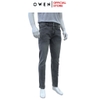 Quần Jean Nam Owen Quần Bò Nam QJR258020 màu xám nhạt dáng suông regular fit Chất liệu denim cotton