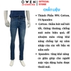 Quần Jean Nam Owen Quần Bò Nam QJS258017 màu xanh dáng ôm slim fit chất liệu denim cotton