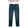 Quần Jean Nam Owen Quần Bò Nam QJS258017 màu xanh dáng ôm slim fit chất liệu denim cotton