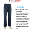 Quần Jean Nam Owen Quần Bò Nam QJT251238 màu xanh Dáng suông Straight Fit chất liệu denim cotton spandex