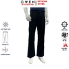 Quần Jean Nam Owen Quần Bò Nam QJT258004 màu đen dáng straight fit chất liệu polyester