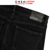 Quần Jean Nam Owen Quần Bò Nam QJT258004 màu đen dáng straight fit chất liệu polyester