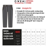 Quần Jean Nam Owen Quần Bò Nam QJT258004 màu đen dáng straight fit chất liệu polyester