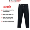 Quần Jean Nam Owen Quần Bò Nam QJR258010 màu xanh đậm dáng suông regular fit chất liệu demin cotton