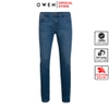 Quần Jean Nam Owen Quần Bò Nam QJS230159 xanh Dáng Slim Fit vải denim cotton