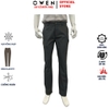 Quần kaki nam Owen QKR256096 màu xám đậm dáng suông regular fit chất liệu cotton