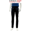 Quần kaki nam Owen QKRT261003 màu đen dáng suông regular fit cạp tăng đơ chất liệu cotton spandex