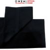 Quần kaki nam Owen QKRT261003 màu đen dáng suông regular fit cạp tăng đơ chất liệu cotton spandex
