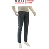 Quần Kaki Nam Owen QKRT263509 – Xám Đậm Regular Fit Cạp Tăng Đơ vải polyester