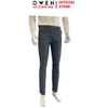 Quần Kaki Nam Owen QKRT263509 – Xám Đậm Regular Fit Cạp Tăng Đơ vải polyester