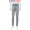 Quần kaki nam Owen QKS256102 màu xám nhạt dáng ôm slim fit chất liệu Rayon
