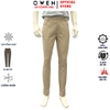 Quần kaki nam Owen QKS256103 màu be đậm dáng ôm slim fit chất liệu Rayon