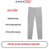 Quần Kaki Nam Owen QKR251266 màu xám nhạt dáng suông regular fit chất liệu poly recycled (Renu)