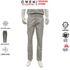 Quần kaki nam Owen QKR256095 màu xám nhạt dáng suông regular fit chất liệu cotton