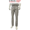 Quần kaki nam Owen QKR256095 màu xám nhạt dáng suông regular fit chất liệu cotton