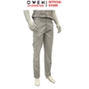 Quần kaki nam Owen QKR256095 màu xám nhạt dáng suông regular fit chất liệu cotton