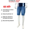 Quần Short Nam Owen SJ263075 sóc Jeans màu xanh nhạt dáng Straight fit chất liệu denim Cotton