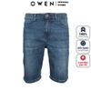 Quần Short Nam Owen SJ220263 Màu Xanh Dáng Slim Fit Chất Vải Cotton
