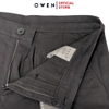 Quần Short Nam Owen SK241226 sóc kaki màu đen trơn dáng slim fit chất liệu CVC spandex