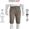 Quần Short Nam Owen SK251251 sóc kaki màu nâu dáng ôm slim fit chất liệu poly recycled (Renu)