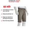Quần Short Nam Owen SK251251 sóc kaki màu nâu dáng ôm slim fit chất liệu poly recycled (Renu)