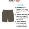 Quần Short Nam Owen SK251251 sóc kaki màu nâu dáng ôm slim fit chất liệu poly recycled (Renu)