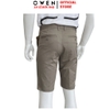 Quần Short Nam Owen SK251251 sóc kaki màu nâu dáng ôm slim fit chất liệu poly recycled (Renu)