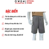 Quần Short Nam Owen SN251284 Sóc nỉ màu xám đậm dáng Sport Life Chất liệu CVC Spandex