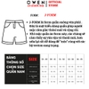 Quần Short Nam Owen SV252492 sóc âu màu đen dáng J-form chất liệu Polyester