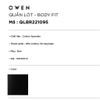 Quần Lót Nam Owen QLBR221095 màu đen trơn kiểu sịp đùi Boxer Vải Cotton