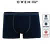 Quần Lót Nam Owen QLBR221103 màu navy trơn kiểu sịp đùi Boxer Vải Cotton