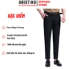 Quần Âu Nam Aristino Quần Tây ATR0050S1 màu đen 28 dáng ôm Slim fit