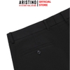 Quần Âu Nam Aristino Quần Tây ATR0230S2 màu đen 1 dáng ôm vừa Cropped