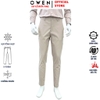 Quần tây Nam Owen QG257109 màu be đậm dáng S-form thể thao chất liệu polyester