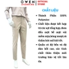 Quần tây Nam Owen QG257109 màu be đậm dáng S-form thể thao chất liệu polyester