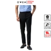 Quần Tây Nam Owen QRT232453T (QRT231503) màu đen Dáng Regular Fit Cạp Tăng Đơ vải polyester