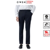 Quần Tây Nam Owen QRT231515R2 màu xanh navy Dáng Regular Fit Cạp Tăng Đơ vải nano