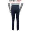 Quần Tây Nam Owen QRT231860 màu xanh đậm dáng regular fit cạp tăng đơ Chất liệu TR Spandex